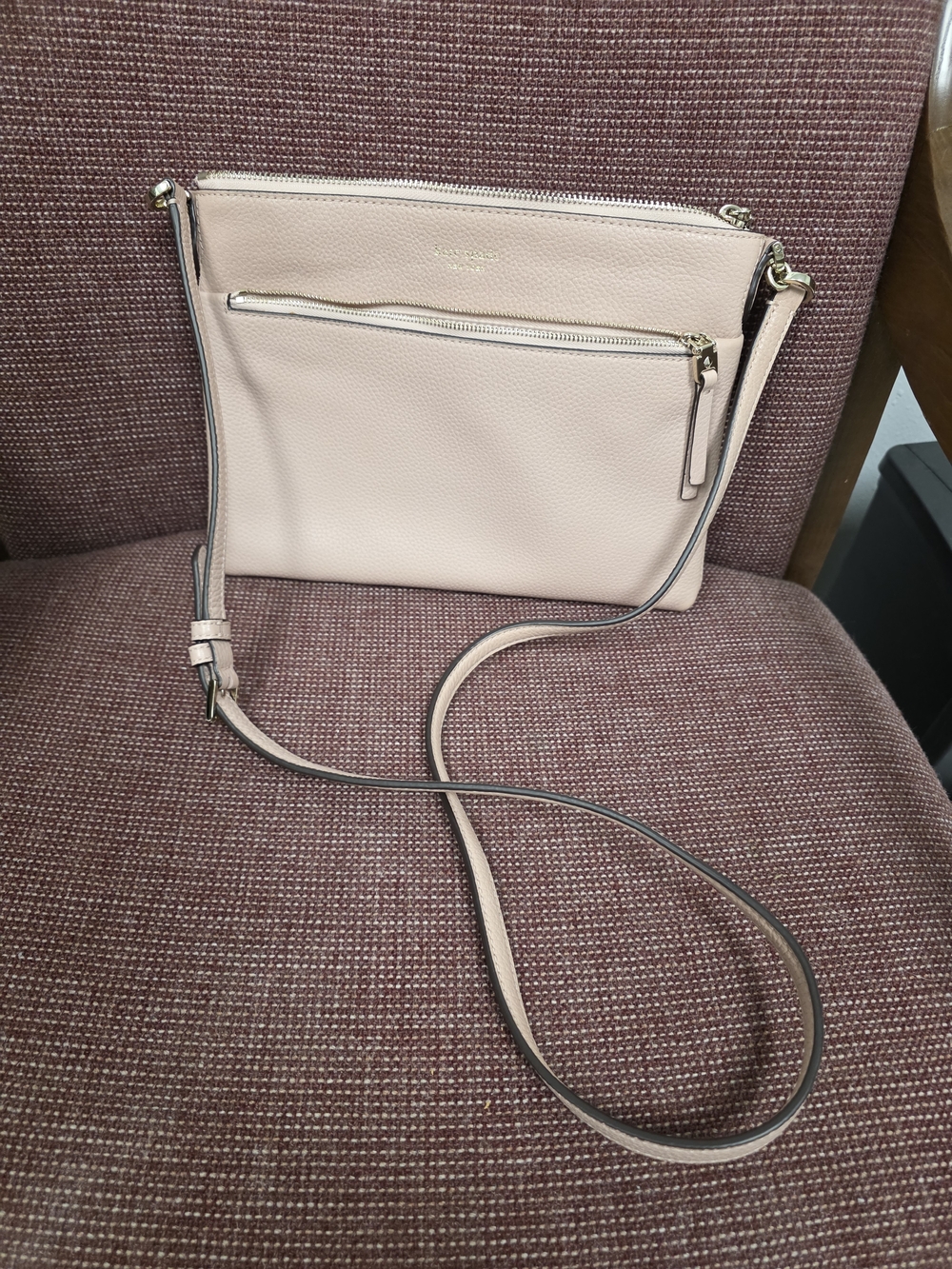 kate spade Pale Pink Pebbled Leather Crossbody
